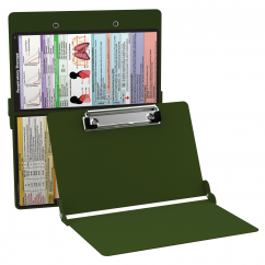 WhiteCoat Clipboard® - Army Green Respiratory Edition